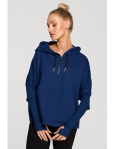 Made Of Emotion Woman's Sweatshirt M689 Navy Blue