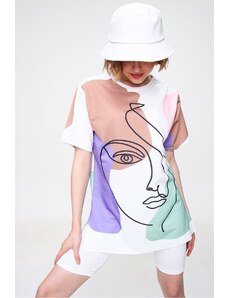 Dámské tričko Trend Alaçatı Stili Abstract
