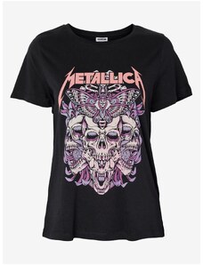 Černé tričko Noisy May Nate Metallica - Dámské