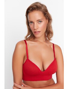 Trendyol Red Seamless/Seamless Covered Knitted Bra