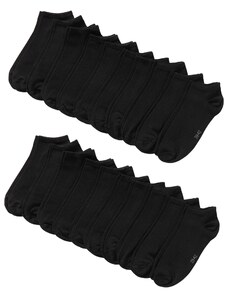 bonprix Kotníkové ponožky (20 párů) Černá