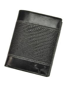 Buffalo Wild Černá kožená peněženka Wild Buffalo (N4-VTC) + RFID