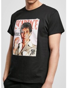 URBAN CLASSICS Pánské tričko Scarface Magazine Cover Tee black