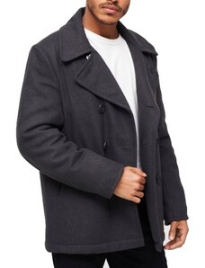 Tmavě šedý pánský kabát Brandit Pea Coat