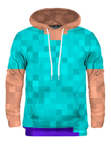 Mr. GUGU & Miss GO Unisex's Pixel Steve Hoodie H-K2356