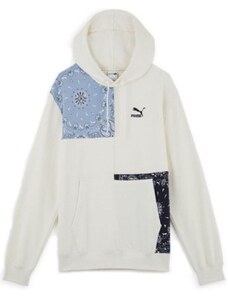 Dámská mikina Puma Paisley Hoody White-Black-Blue S