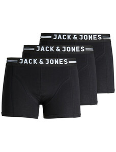 Jack & Jones 3PACK pánské boxerky Jack and Jones černé