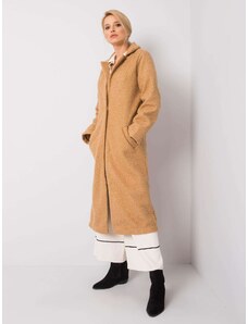 Fashionhunters Béžový bouclé kabát Paquita RUE PARIS