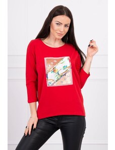 Kesi Halenka s grafikou 3D Bird red