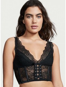 Korzetová podprsenka Victoria's Secret La Fleur Lace-Up Corset Top