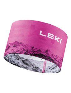 Dámská oboustranná čelenka Leki XC Neon Pink/White