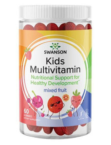 Swanson Kids Multivitamin Ovocná směs, 60 ks, gummies, EXP. 05/2024