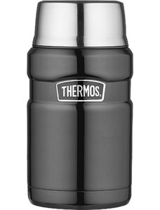 Thermos Termoska na jídlo se šálkem - metalicky šedá 710 ml