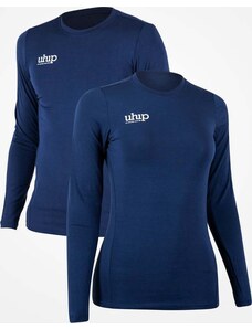 Triko bambusové UHIP, s dlouhým rukávem, unisex, navy blue