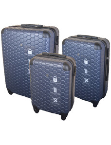 BORDERLINE Sada 3 skořepinových kufrů JB 2020