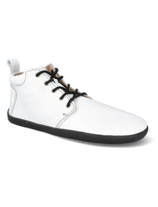 Barefoot kotníková obuv Zkama - Alma White/Black bílá