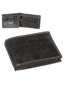 Leonardo Verrelli Kožená peněženka šedá pánská