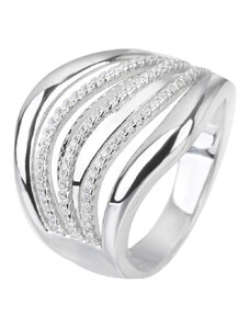 Stříbrný prsten ELEGANTNÍ VLNKY