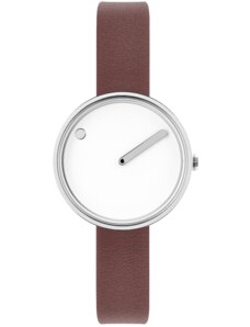 PICTO WHITE DIAL / BROWN ROSE LEATHER STRAP 43363-6412S