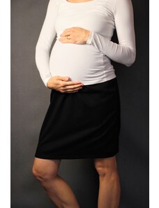 Společenská těhotenská sukně Oriclo - černá