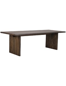 Tmavě hnědý dubový jídelní stůl ROWICO EMMETT 240 x 95 cm