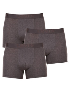 3PACK pánské boxerky Levis šedé (905045001 007)