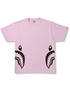 Bape Bicolor Side Shark Tee Pink