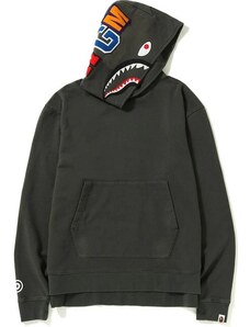 Bape Vintage Wash Shark Wide Pullover Hoodie