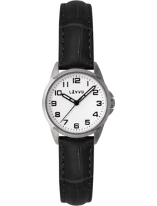 LAVVU Dámské hodinky STOCKHOLM Small White na koženém řemínku LWL5016