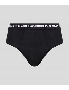 SPODNÍ PRÁDLO KARL LAGERFELD LOGO HIGH RISE RIB CULOTTES