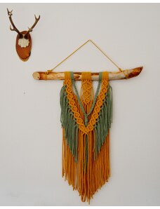 My Home Style Macramé eucalyptus - mustard