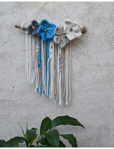 My Home Style Na větvi - macramé květiny natural-beige-blue