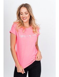 Kesi Dámské tričko s nápisem "Shopping is my cardio" - růžová,