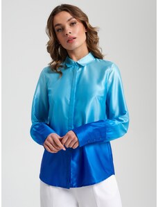 Sinsay - Saténová košile - světle modrá