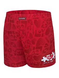 Cornette You & Me 2 Boxerky 015/09 Red Red