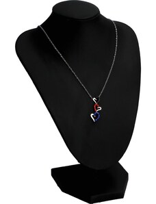 Delami Něžný dámský náhrdelník s chirurgické oceli Love red,navy, black