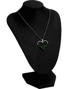 Delami Něžný dámský náhrdelník s chirurgické oceli Love Green