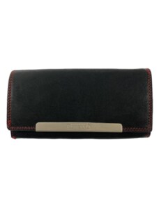 Roberto Luxusní dámská kožená peněženka černá 3659