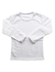 Damipa Baby Kojenecké tričko s dlouhými rukávy, bílé
