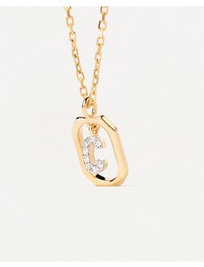 PDPAOLA Zlatý náhrdelník s písmenem C