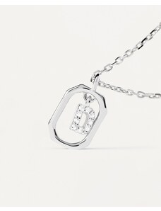 PDPAOLA Stříbrný náhrdelník s písmenem D