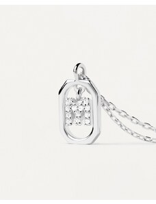 PDPAOLA Stříbrný náhrdelník s písmenem M