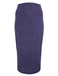 Dámská modrofialová úpletová zimní sukně A1470