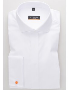 Zakázková výroba - Slim Fit - nežehlivá košile Eterna "Twill" neprůhledná bílá - kolekce CEREMONI