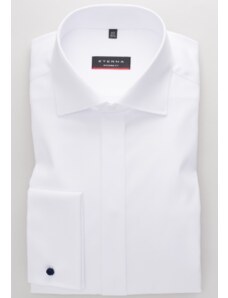 Zakázková výroba - Modern Fit - nežehlivá košile Eterna "Twill" neprůhledná bílá - kolekce CEREMONI