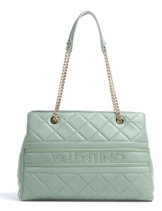 VALENTINO bags prošívaná kabelka přes rameno světle zelená