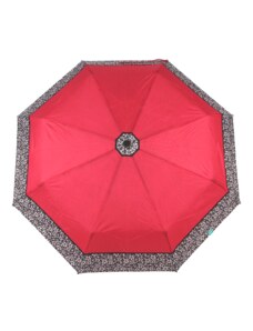 Perletti Dámský skládací deštník manuální Kytky na borduře