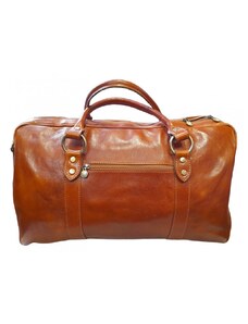 Vera Pelle luxusní kožená cestovní taška hnědá