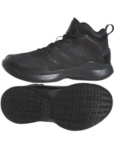Dětské Unisex basketbalové boty Adidas Cross Em Up 5 K zcela černé
