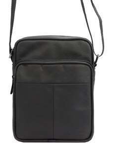 Pánská kožená taška přes rameno Gregorio 0010-3-2 černá